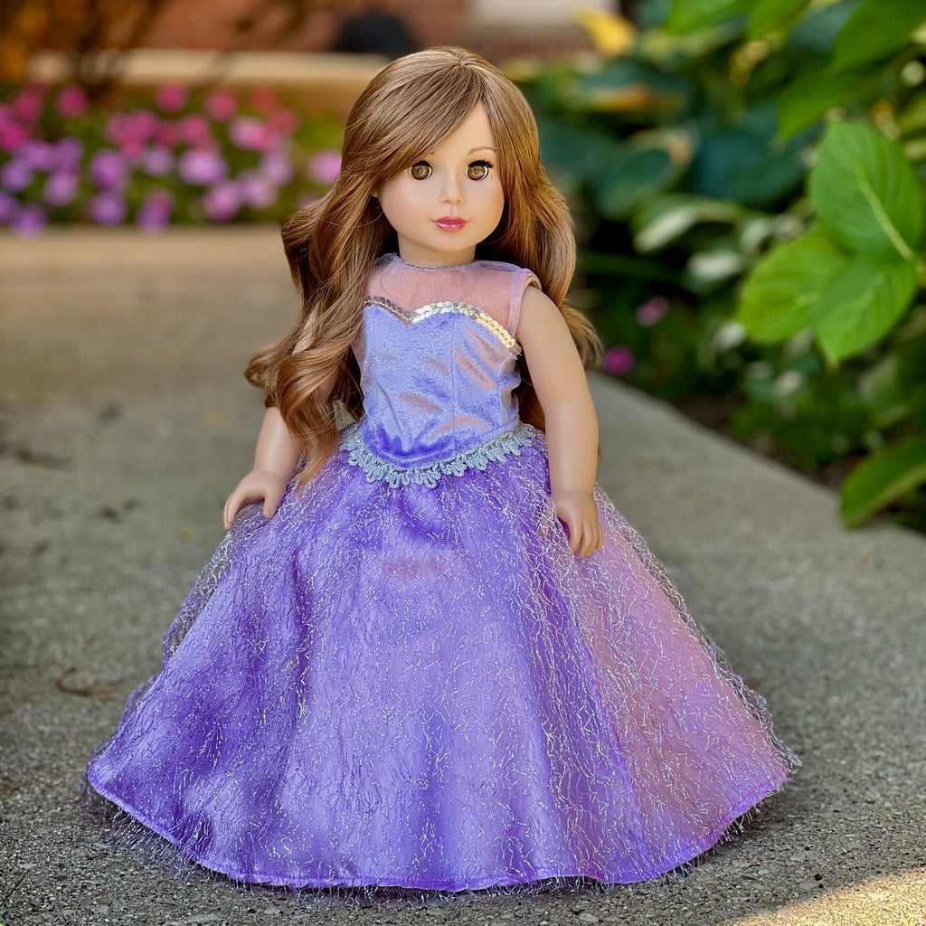 Misty Lilac - 2 Piece Gown for 18 inch Doll - 18 inch Doll Clothes (Doll NOT Included)