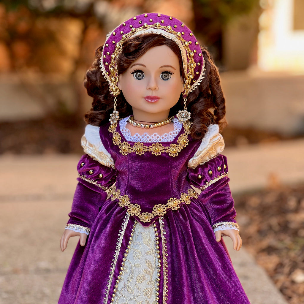 Catherine Parr - OOAK Historical Tudor Style Gown for 18 inch Dolls (Doll not Included)