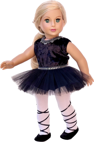 Ocean Breeze - 3 Piece Outfit for 18 inch Doll - White Blouse, Blue Skirt, Silver Necklace - 18 inch Doll Clothes (Doll NOT Included)