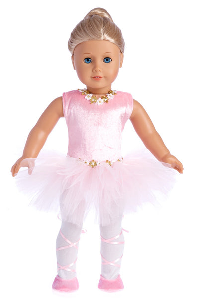 Prima Ballerina Ballet Clothes for 18 inch American Girl Doll