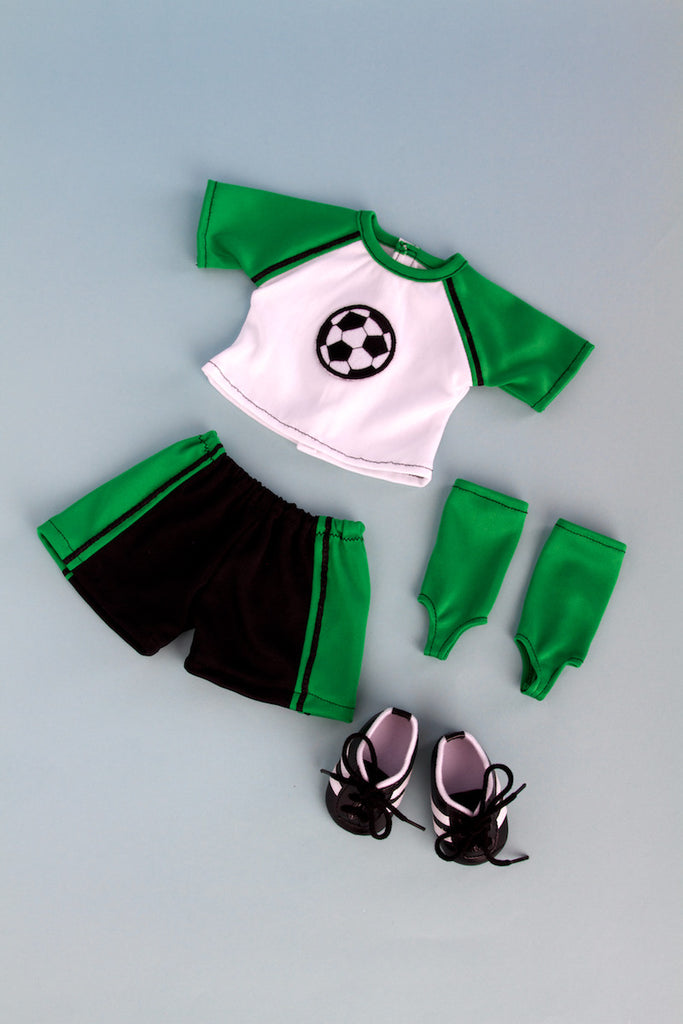 Soccer Girl - Clothes for 18 inch Doll - 4 Piece Outfit - Shirt, Shorts, Socks and Shoes