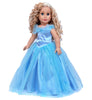 Cinderella - Clothes for 18 inch Doll - Disney Blue Gown with Silver Slippers