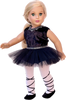 Black Swan - Ballerina Outfit for 18 inch Doll - Leotard, Tutu, Tights and Ballet Shoes