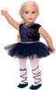 Black Swan - Ballerina Outfit for 18 inch Doll - Leotard, Tutu, Tights and Ballet Shoes