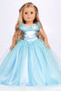 Cinderella - Clothes for 18 inch Doll - Disney Blue Gown with Silver Slippers