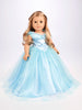 Cinderella - Clothes for 18 inch Doll - Disney Blue Gown with Silver Slippers