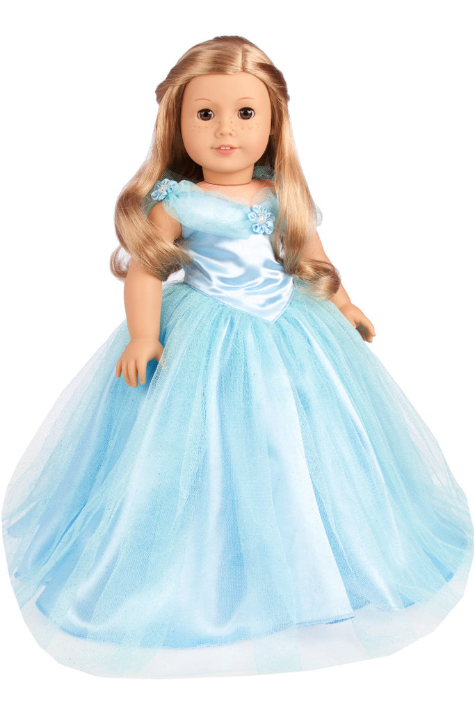 Cinderella Clothes for 18 inch American Girl Doll Gown and Slippers Dreamworld Collections