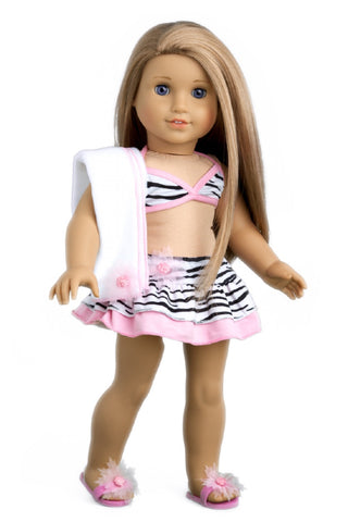 Slumber Party - Accessories for 18 inch Doll - Pink Sleeping Bag with Pillow