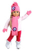 Ice Skating Fun - Clothes for 18 inch Doll - 6 Piece Gift Set - Pink Fleece Blouse with Stretchy Leggings, Hat, Scarf, Mittens and White Ice Skates