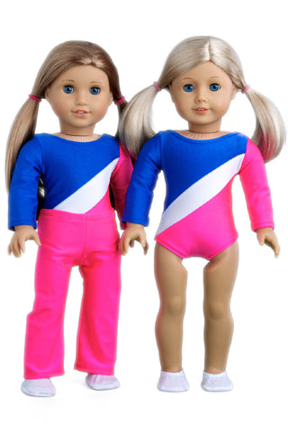 Cotton Candy - Clothes for 18 inch Doll - Pink Parka with Hood, Short Ivory Dress and Pink Boots