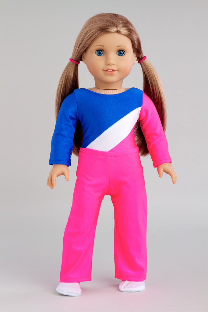 Olympic Gymnast - Clothes for 18 inch American Girl Doll - Leotard, Pants,  Shoes – Dreamworld Collections