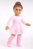 Practice Time - Clothes for 18 inch Doll - Ballet Outfit includes Pink Leotard and Skirt, Leg Warmers and Ballet Slippers