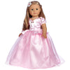 Pretty Pink - Doll Gown for 18 inch American Girl Doll includes Necklace and Headpiece