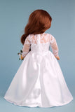 Princess Kate - Clothes for 18 inch Doll - Royal Wedding Dress with White Shoes, Bouquet and Tulle Veil
