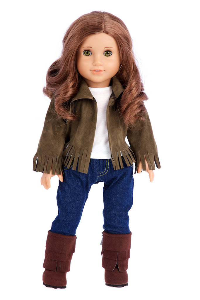 Adventure - Doll Clothes for American Girl Doll - Jacket, Top, Skirt,  Scarf, Boots – Dreamworld Collections