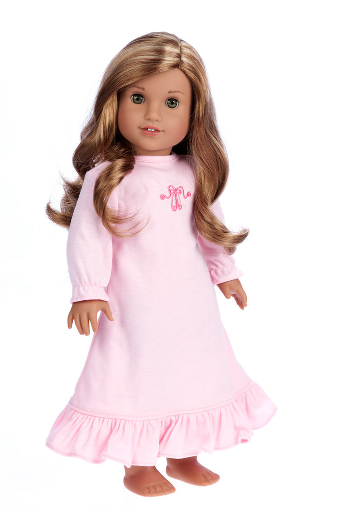 Sweet Dreams - 18 inch American Girl Doll Clothes - Pink Nightgown –  Dreamworld Collections