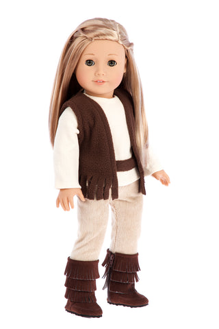 Siege Jacket - Clothes for 18 inch Doll - 4 Piece Outfit - Jacket, Tank Top, Skinny Jeans and Boots