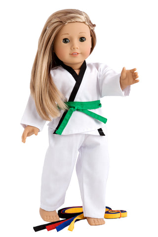 Soccer Girl -  Clothes for 18 inch Doll - 4 Piece Outfit - Shirt, Shorts, Socks and Shoes